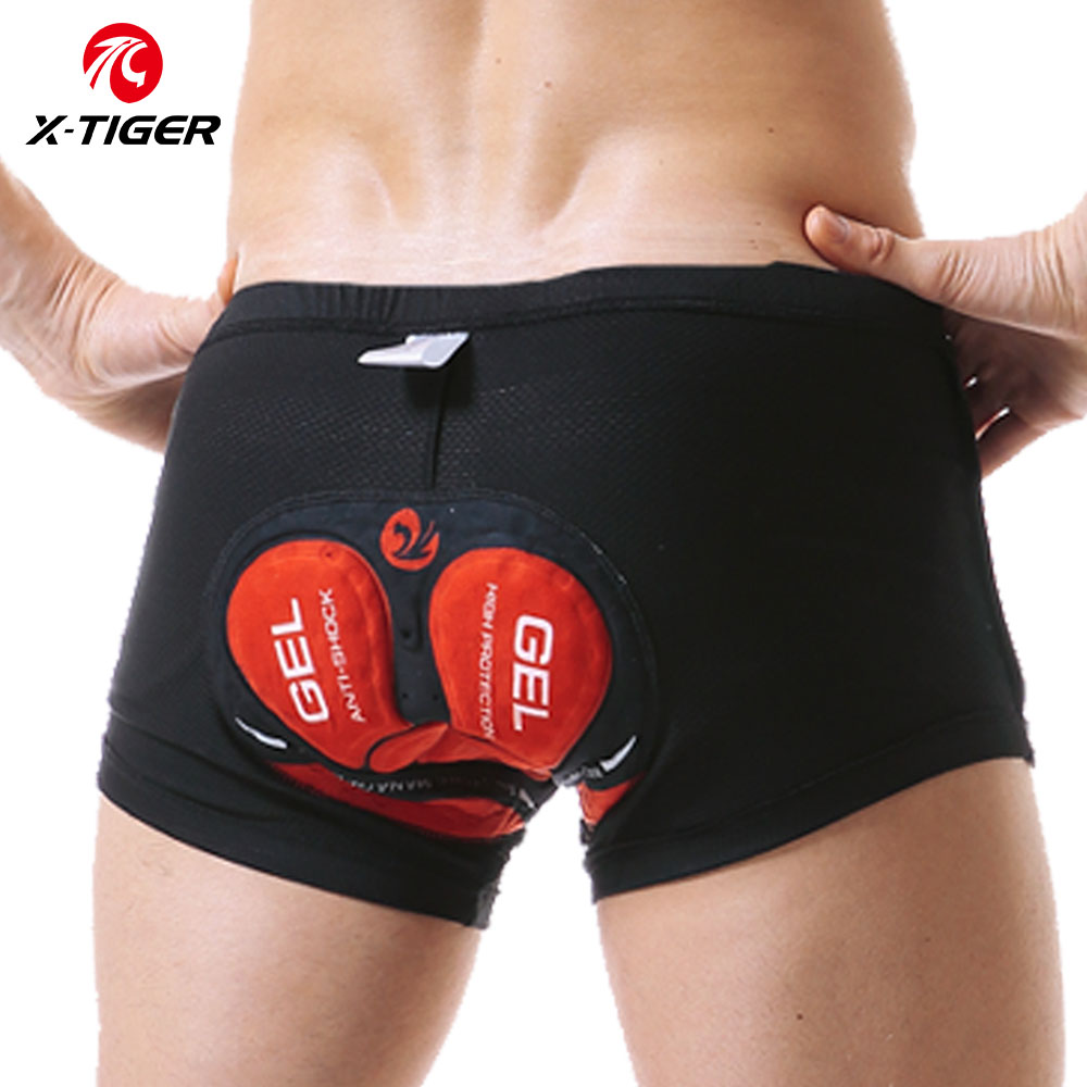 Padded Cycling Shorts 5D Gel - X-tiger celana pendek bersepeda, celana dalam