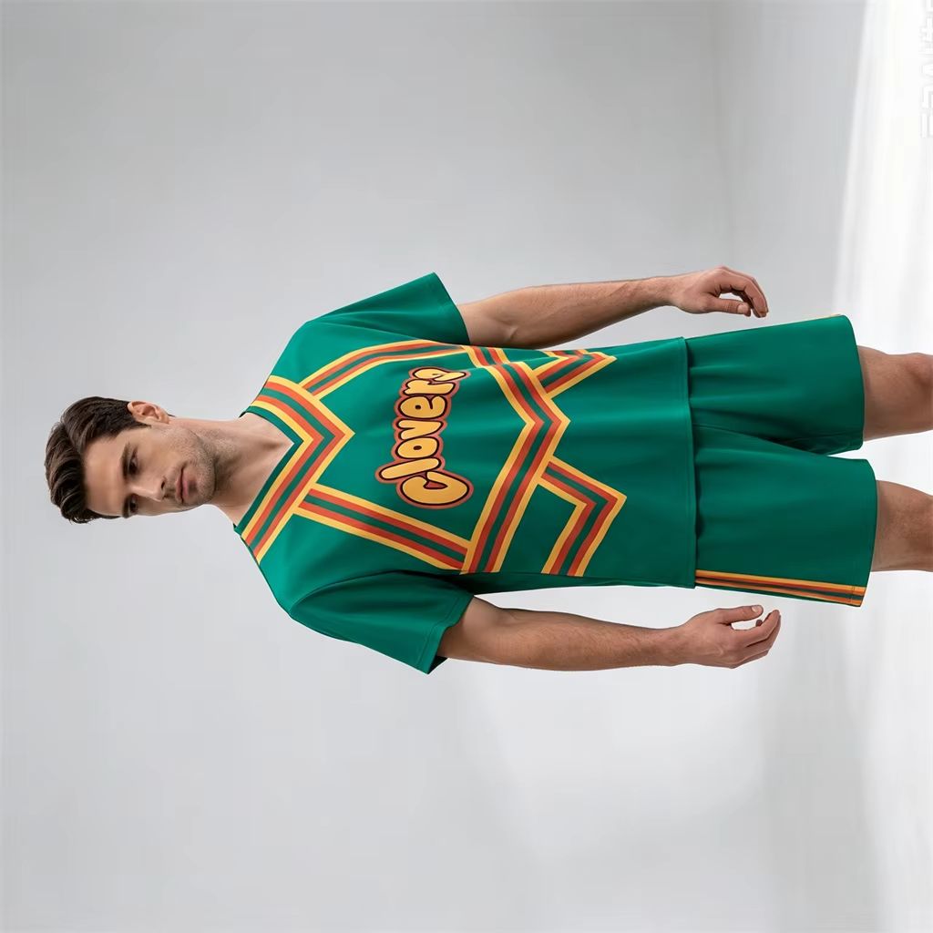 Team Sports - Kostum Halloween Pria Seragam Cheerleader Hijau
