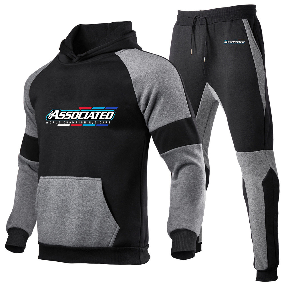 Team Sports - Setelan Sweater Cetak Huruf Rc Team