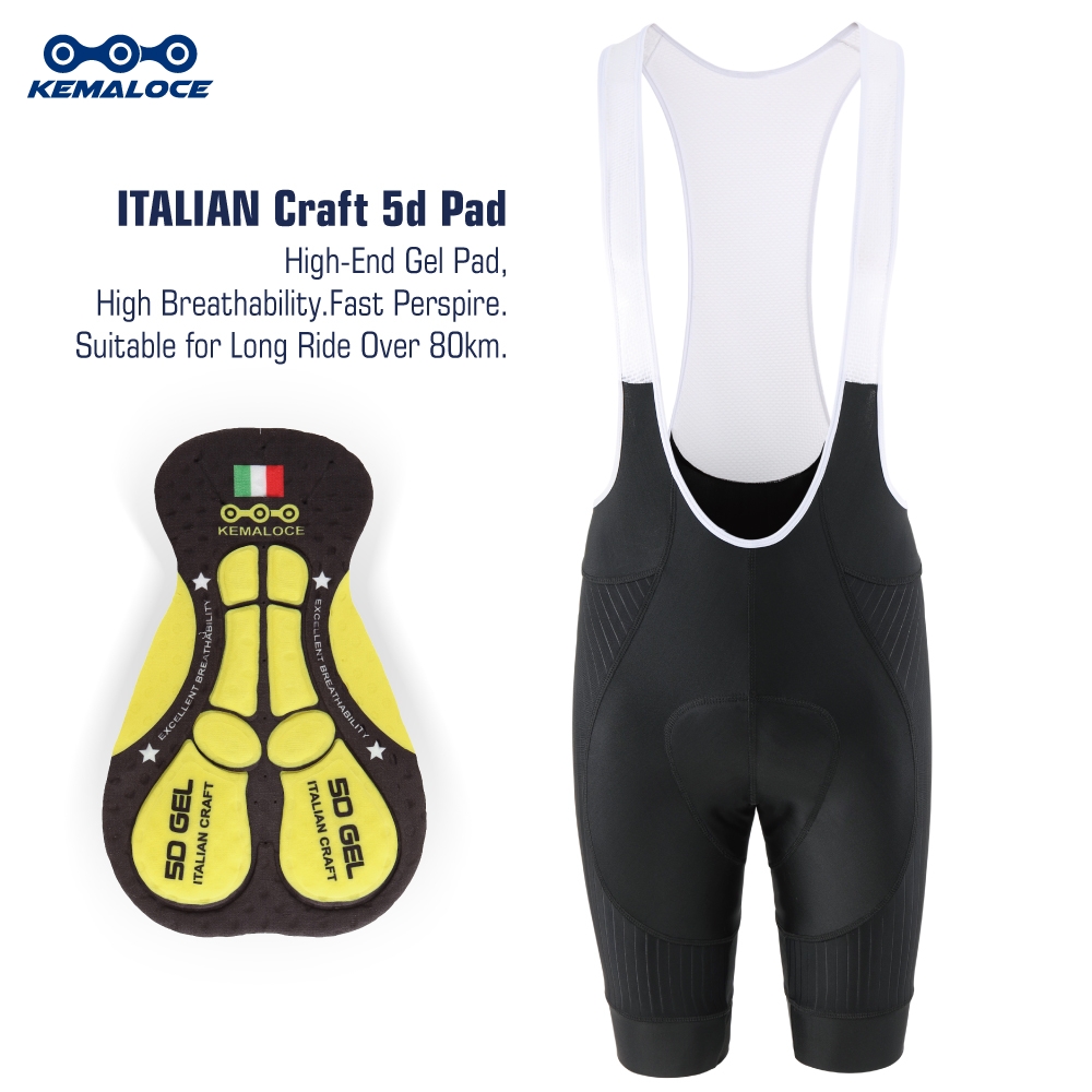 Padded Cycling Shorts 5D Gel - KEMALOCE Celana Pendek Bersepeda Pria Celana