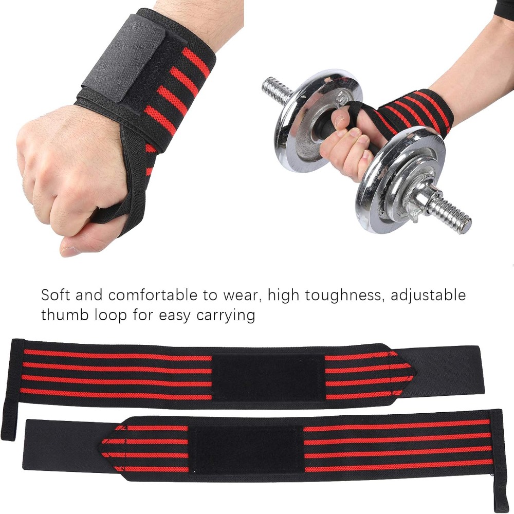 1 Pasang Penyangga Pergelangan - Wrist Wraps Weightlifting Support ulasan dan harga