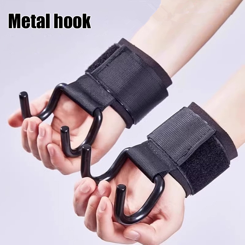 【F】2 Buah Pengait untuk Angkat - Wrist Wraps Weightlifting Support ulasan dan harga