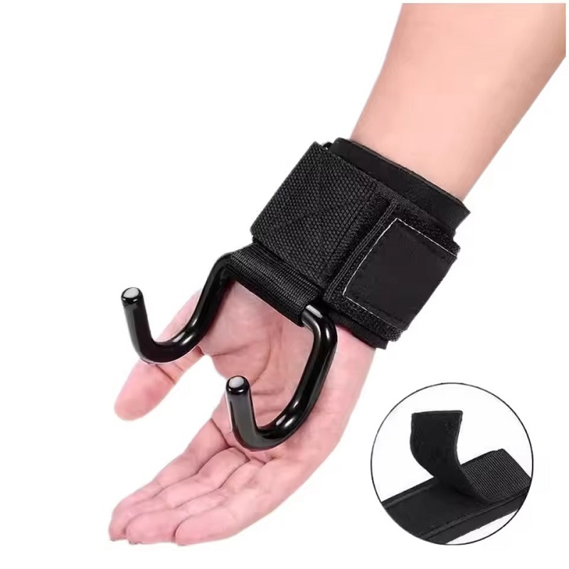 1 Pasang Pegangan Kait untuk A - Wrist Wraps Weightlifting Support ulasan dan harga
