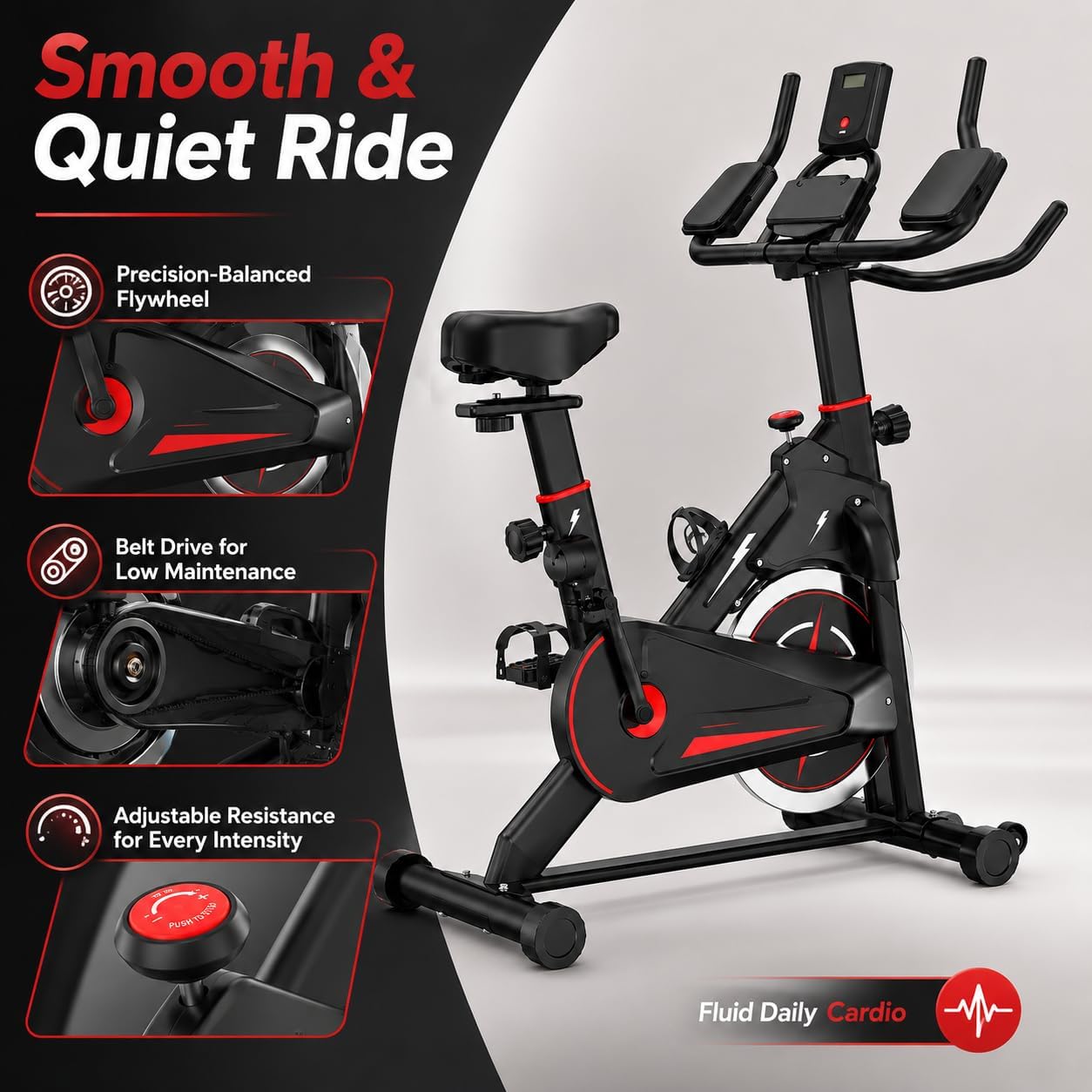 Sepeda Statis Magnetik untuk O - Exercise Bike Magnetic Resistance ulasan dan harga