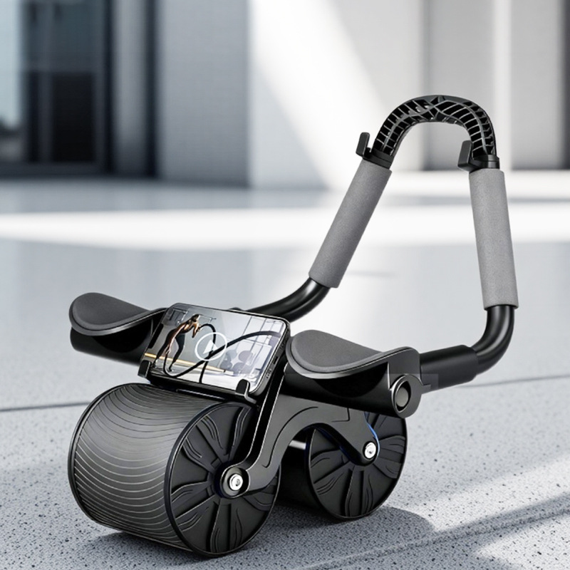 Alat Latihan Otot Perut Otomat - Ab Roller Wheel With Elbow Support ulasan dan harga