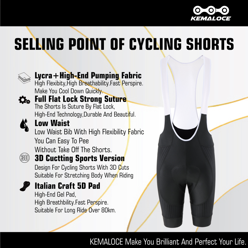 KEMALOCE Celana Pendek Bersepe - Padded Cycling Shorts 5D Gel ulasan dan harga