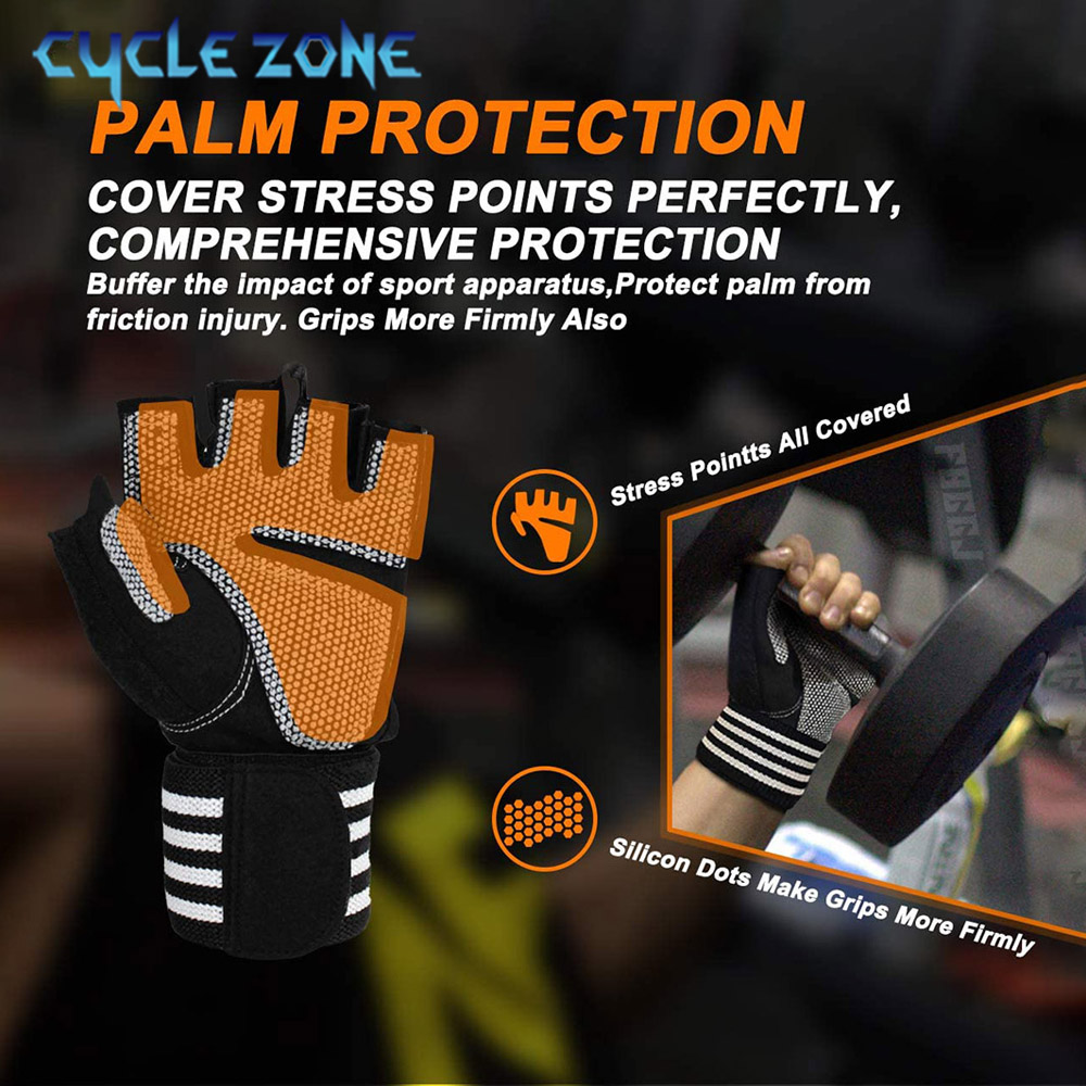 1 Pasang Sarung Tangan Fitness - Wrist Wraps Weightlifting Support ulasan dan harga