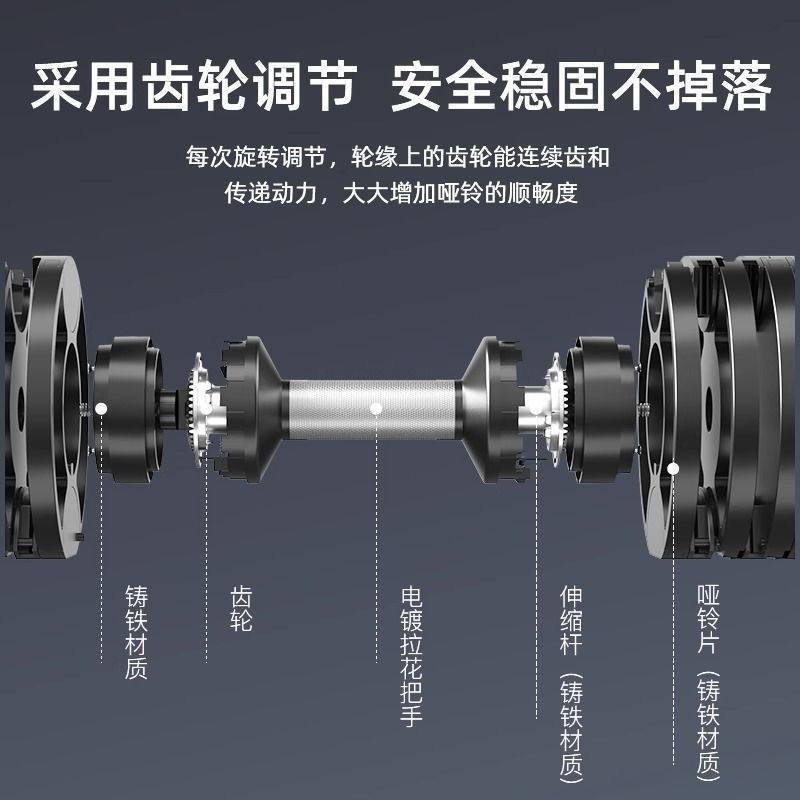 Dumbbell Profesional Chrome Me - Adjustable Dumbbell Pair 40Kg ulasan dan harga